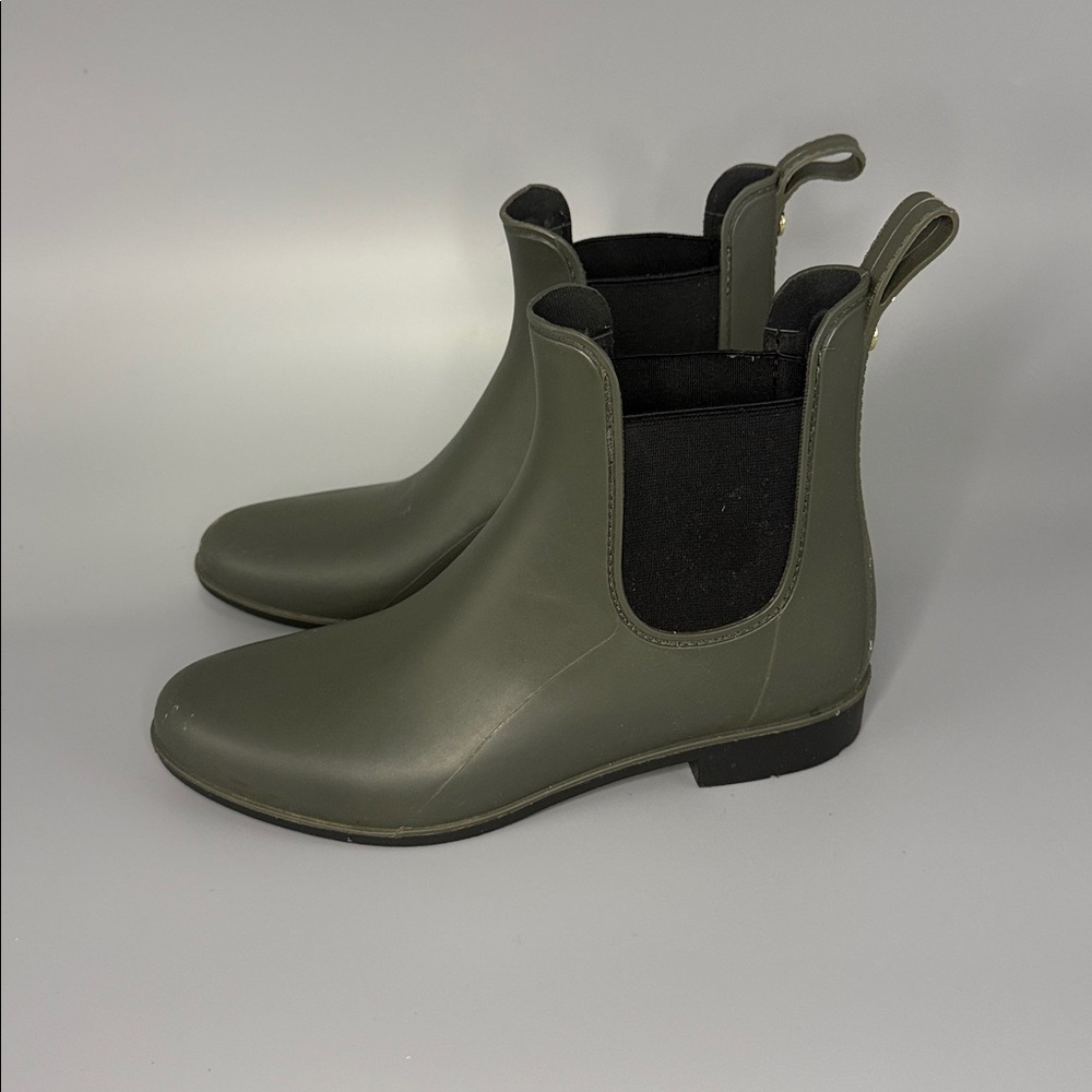 Sam Edelman Tinsley Chelsea Rain Boots Matte Moss Green Size 8 - Picture 3 of 8